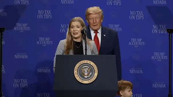 Donald Trump Intervenes as Toddler Wanders Off Stage, Jokes About Biden
